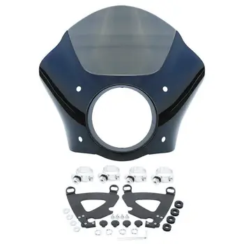 

Motorcycle Headlight Fairing W/ 49MM Trigger Mounting Kit For Harley Dyna Super Glide 06-10