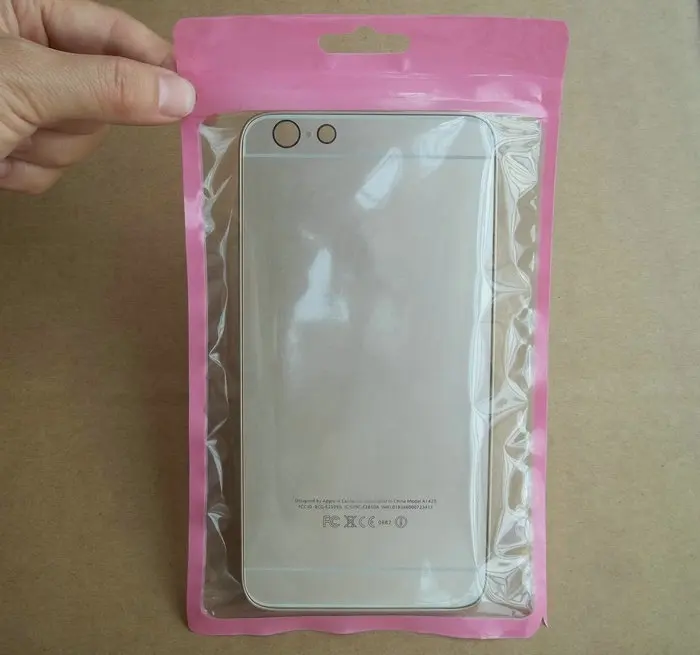 100 шт 12*20 см двойная прозрачная пластиковая молния Розничная упаковка сумка для