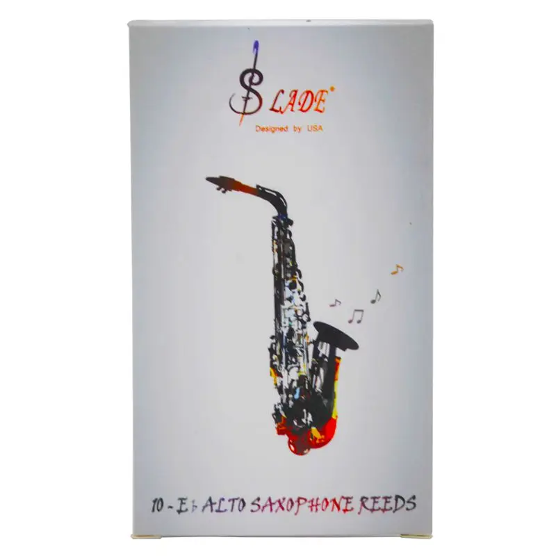 SLADE 10 шт./кор. высококачественный альтовый саксофон Ми-бемоль Рид саксофон бамбук сила тростника 2,5 деревянный духовой инструмент Аксессуары