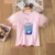 Новый Бренд Девушки Животных Печати Футболка Унисекс Unicornio Tee Одежда Дети Мультфильм Топ Для 3 4 5 6 7 8 Лет Дети День Рождения Одежда