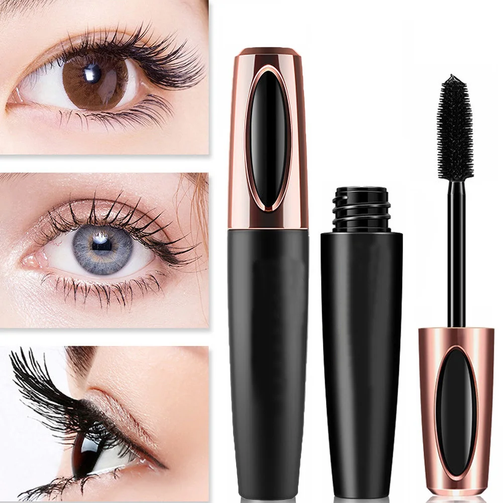 1PC New 4D Silk Fiber Lash Mascara Waterproof Makeup For Eyelash Extension Black Thick Lengthening Eye Lashes Cosmetics