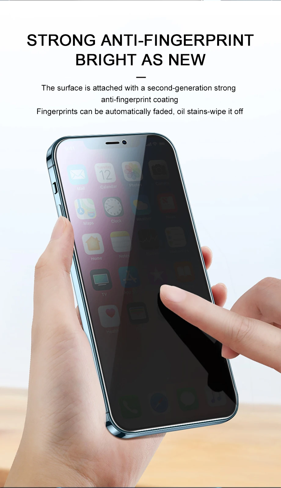 8K Privacy Protective Glass For iPhone 11 12 13 Pro Max XR XS Anti Spy Tempered Glass For iPhone 7 8 Plus Screen Protector Film