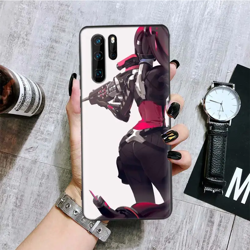 Overwatchs OW D. VA черный чехол для телефона huawei mate 30 20 10 P30 P20 P10 Pro Lite P Smart Z Роскошный чехол