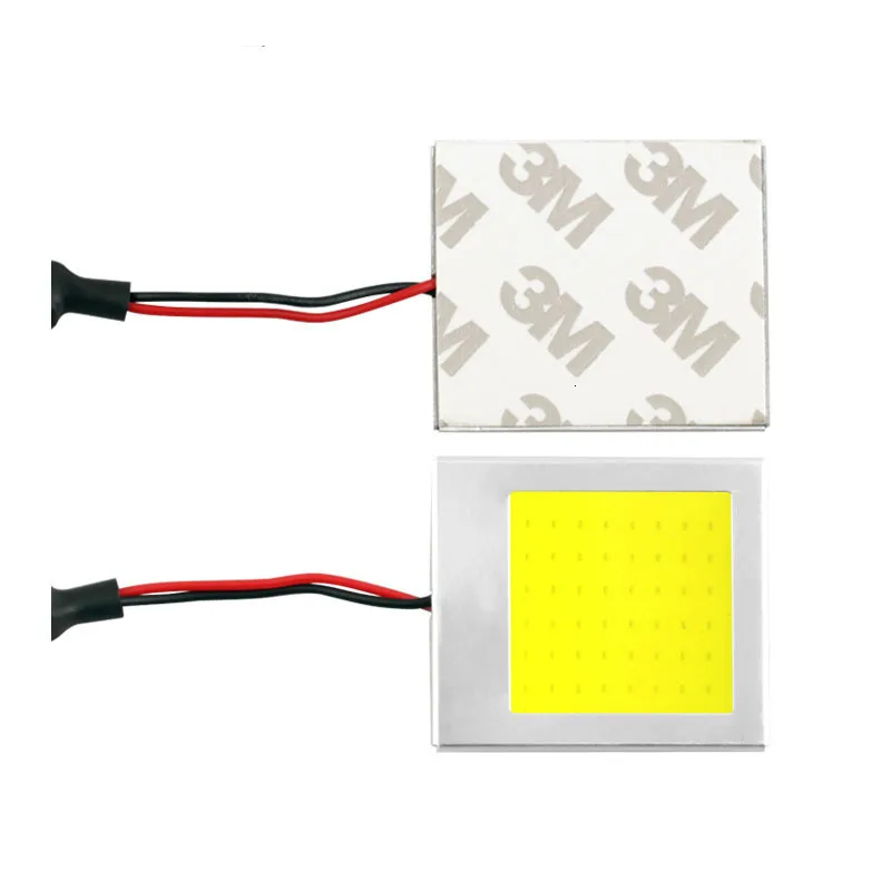1 Piece W5W T10 C3W C5W C10W BA9S Festoon LED COB LED Panel Dome Lamp Auto Car Interior Reading Plate Light Ceiling Wired Lamp