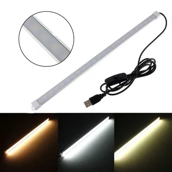 

1PC USB Switch Bar light 35CM 24Leds 5V SMD 5630 LED Rigid Strip Hard Bar Tube Light Cabinet Wall Light Table Lamp Night Lights