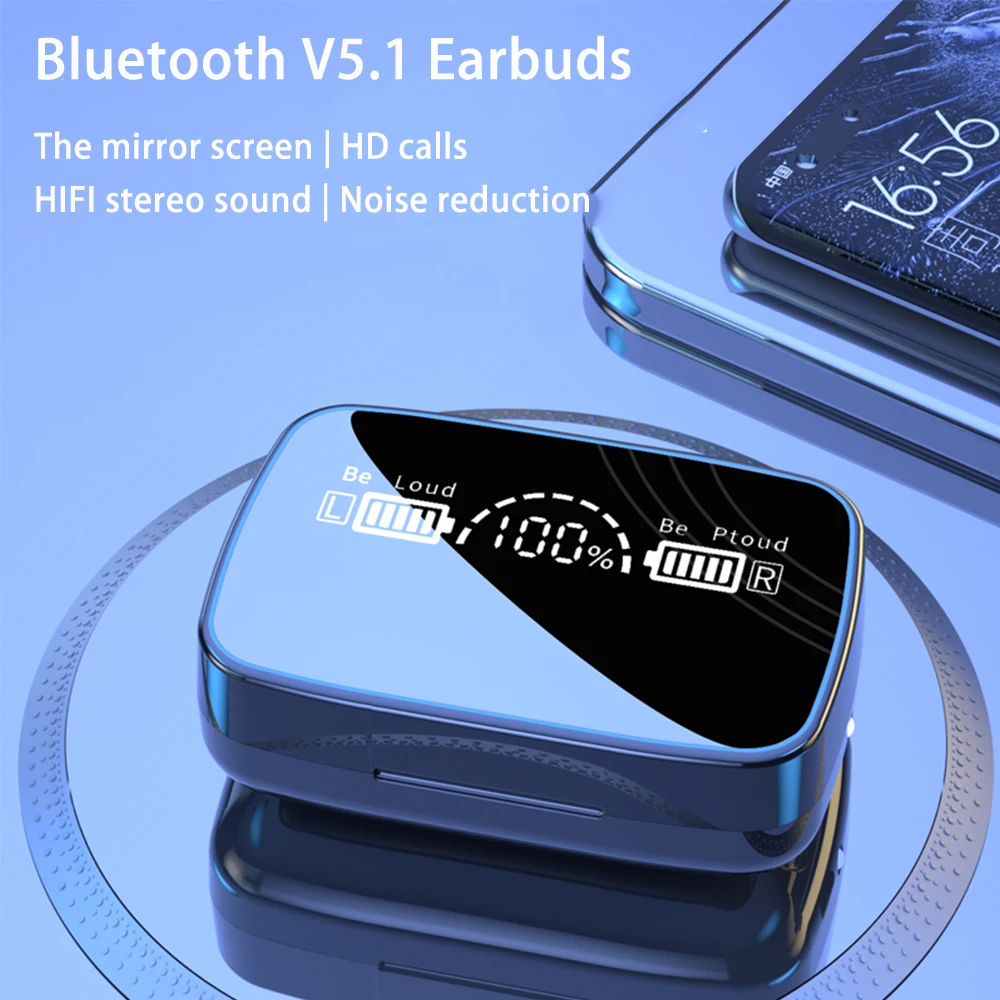 Wireleess наушники CVC8.0 Смарт Шум снижение Bluetooth V5.1 2000 мА · ч зарядный чехол гарнитура Hi Fi бас качество
