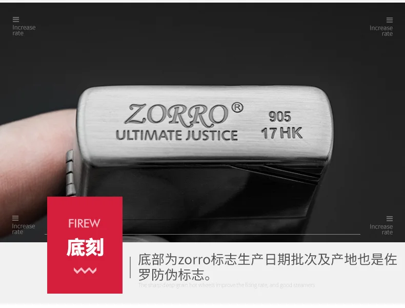 Зажигалки Zippo not but Zorro медная зажигалка Керосин Зажигалка медная Зажигалка мужской подарок