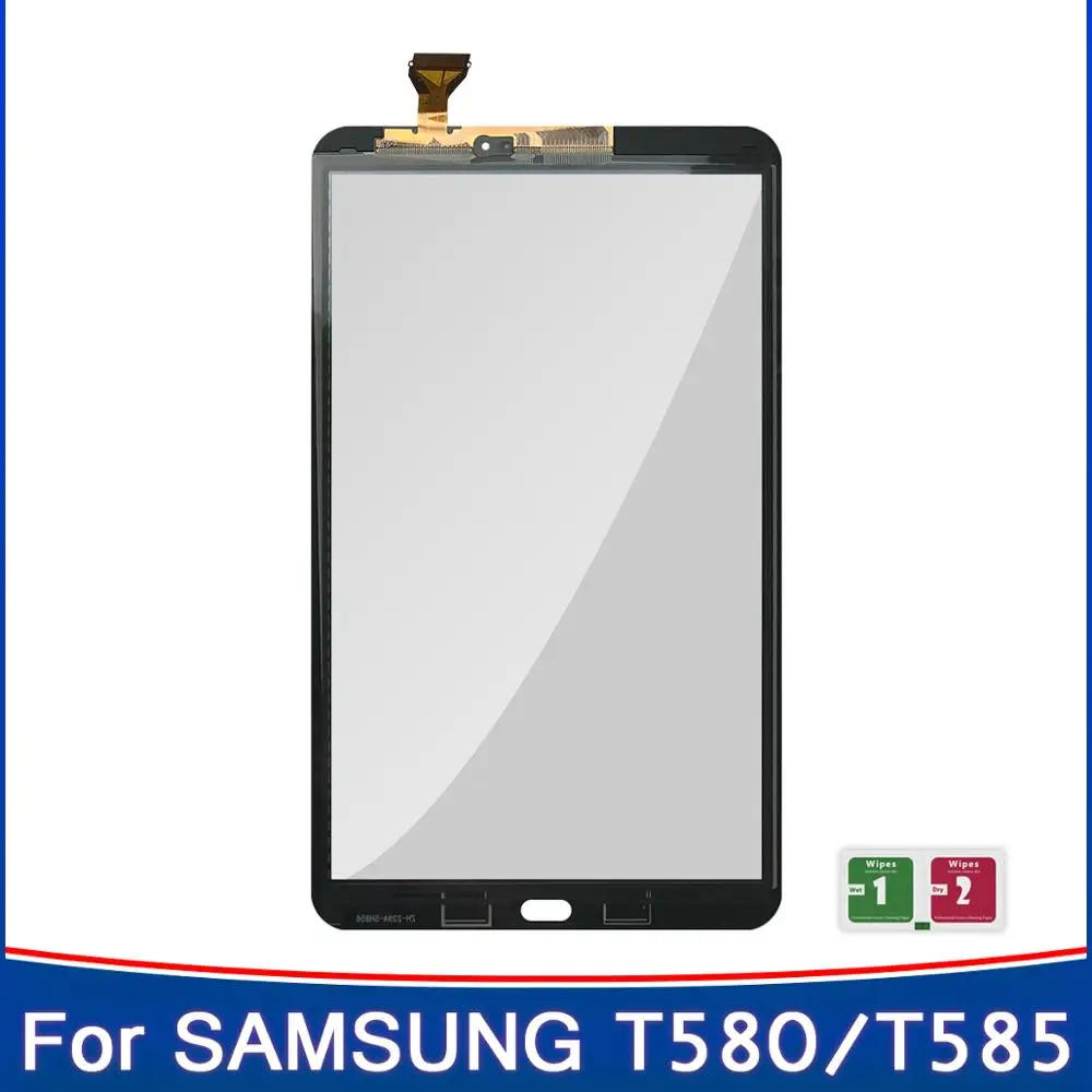 Liquidación Nuevo 10,1 "pulgadas para Samsung Galaxy Tab A 10,1 T580 T585 SM-T580 SM-T585 digitalizador de pantalla táctil de Panel de vidrio Tablet reemplazar 33mj6An9o7a