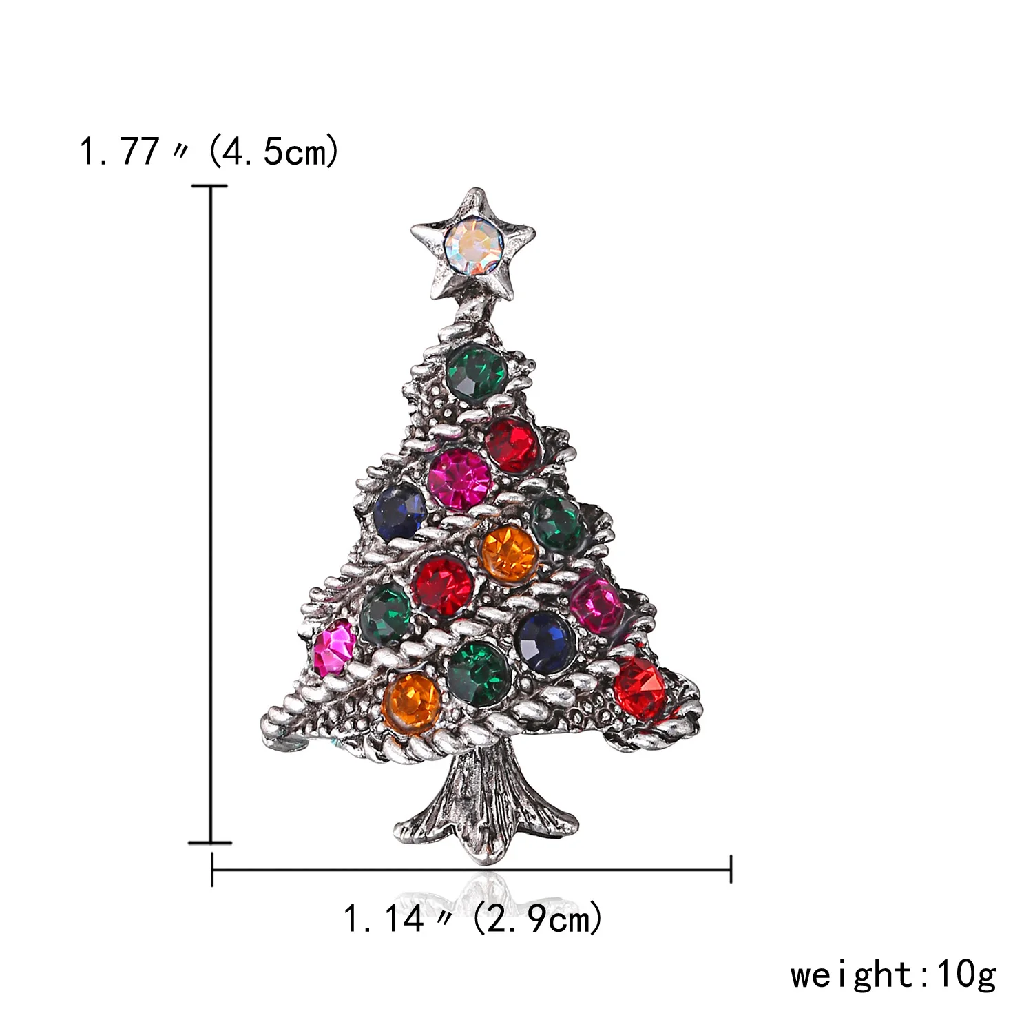Rinhoo Vintage Weihnachten Baum Brosche Strass Blume Glocke Elch Broschen Für Frauen Kragen Revers Pin Dekoration Schmuck Weihnachten Geschenk – Detail 25