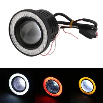 

hot Mini Car-Styling 3 Inch 1 PC Car Angel Eye COB Halo Ring LED DRL Projector Lens Fog Driving Light Hot Selling