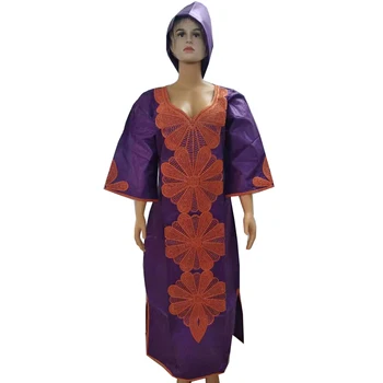 

MD 2019 bazin riche dashiki dress african dresses for women embroidery pattern traditional clothes nigerian wedding long dress