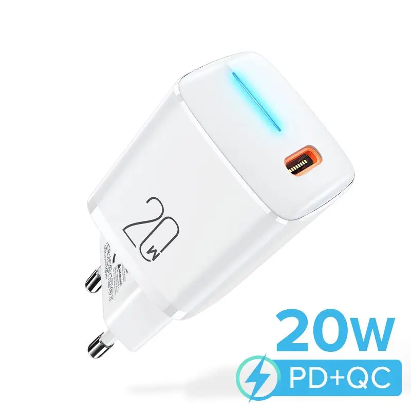 20W USB Type C Charger Portable USB C Charger Support Type C PD Fast Charging For iPhone 13 Pro Max 12 11 Mini 8 7 Plus Chargers usb triple socket Chargers