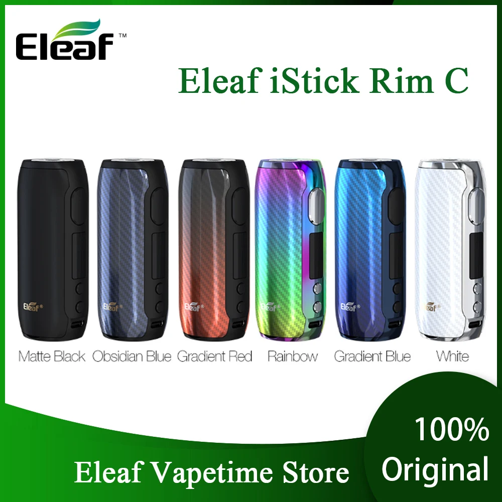Оригинальный Eleaf iStick Rim C 80 Вт TC Mod Max Выход QC3.0 Quick Charge Fit A Single18650 Vape VS Istick Pico/Vinci |