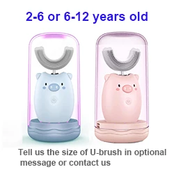 blue pink pig Семейный комплект для путешествий, электрическая зубная щетка, перезаряжаемая зубная щетка, электрическая автоматическая Беспроводная зарядка, электрическая щетка для детей - Цвет: blue pink pig
