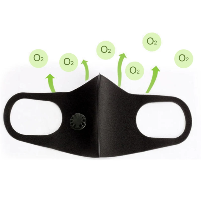 

Anti Dust Fog Face Mask with Valve Windproof Activated Carbon Filter Mouth-muffle Bacteria Dust Mask Mouth Care Mask IN STOCK