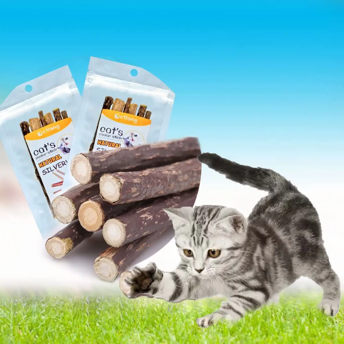 

Зубная паста в виде кошачьей мяты, 6 шт.