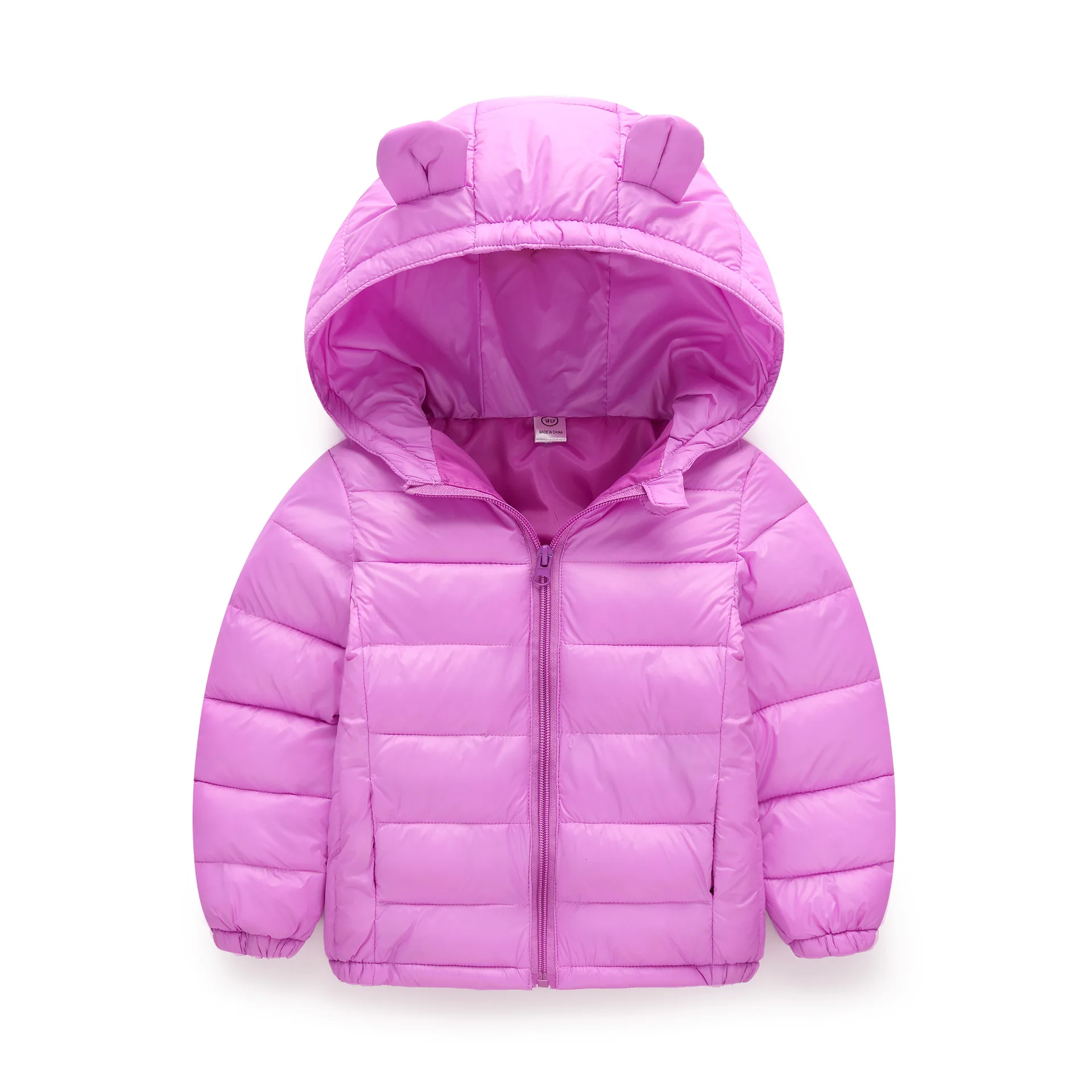 Light Purple Пальто для мальчиков; Новинка года; сезон осень-зима; теплые модные парки; куртки для мальчиков и девочек; детская верхняя одежда с капюшоном; детская одежда на молнии - Цвет: Light Purple