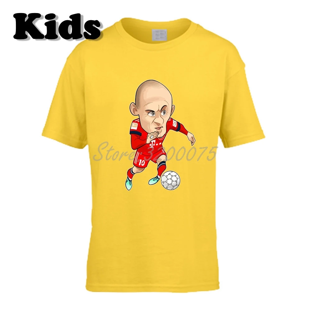Детская футболка Arjen Robben 10, одежда с героями мультфильма «голландская легенда» футболка для мальчиков и девочек футболка с круглым вырезом, W19102809