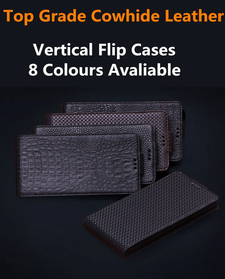 Business Genuine Leather Vertical Phone Case For Xiaomi Redmi Note 8 Pro/Redmi Note 8 Vertical Phone Case Up and Down Cover Capa