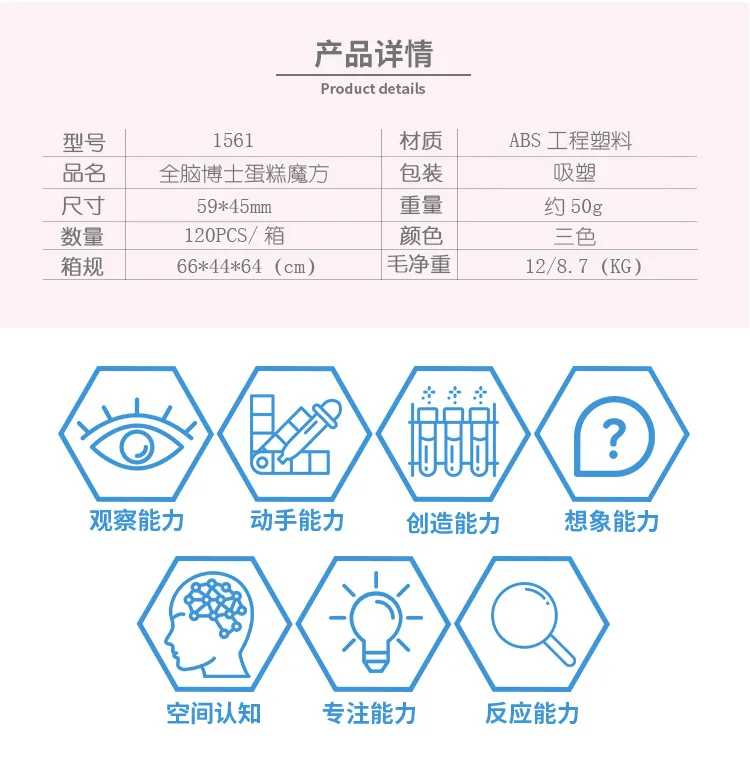Yuxin Science Whole Brain Dr. Cake Three Layer Rubik's Cube Strange New Abnormity Cube Shopping Mall/shopping Centers Hot Sellin