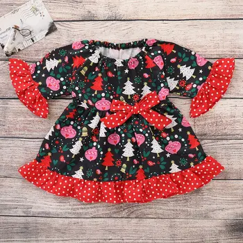 

Student girl Christmas skirt Cute Korean version wild clothes children's wear Creative design Best gift for kids