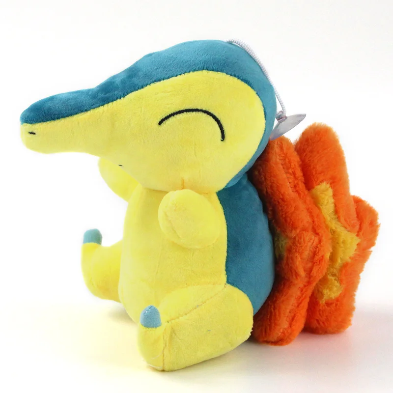 11 видов стилей Ditto Lapras Wobbuffet Cyndaquil Snorlax Psyduck Lucario Mew Mudkip милые плюшевые куклы Pandent игрушки для детей - Цвет: Cyndaquil   A