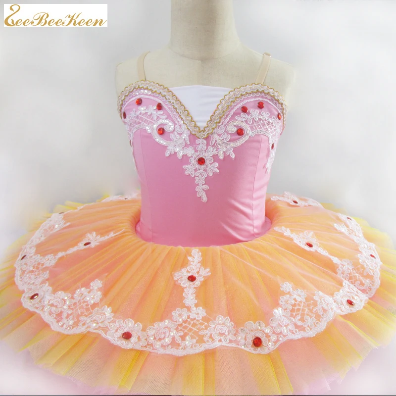Ballet Dress Adult Dance Costume Children Tutu Puffy Mesh Girls Women pink/purple Lake Swan | Тематическая одежда и