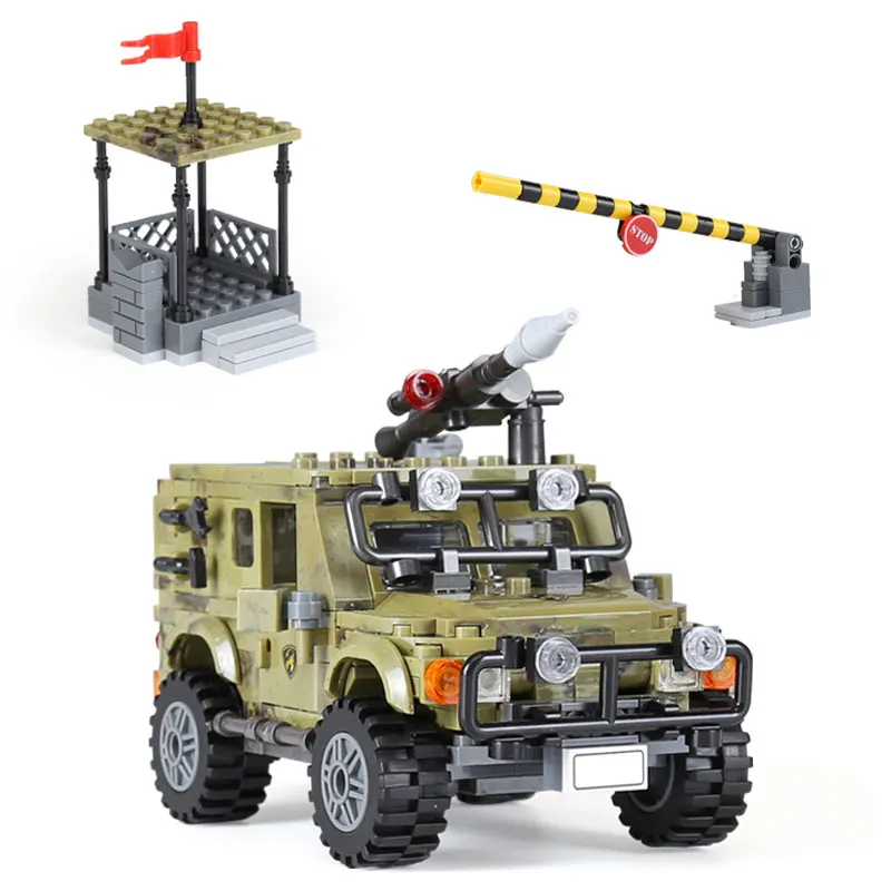 

06012 Jeep Car Military Series The Military Jeep Car Set Model Compatible with legoing Building Blocks Bricks Kids Technic Toys