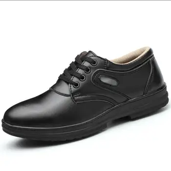 

mens casual breathable big size kitchen cook shoes pointed toe soft leather chef shoe non-slip waterproof work sneakers protect