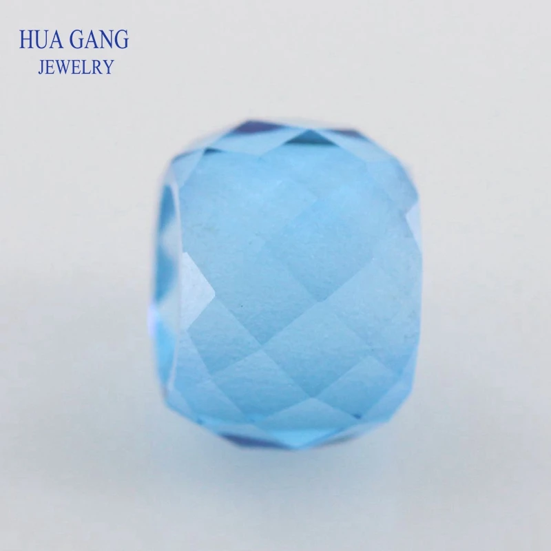 

Sea Blue Glass Stone Shape like Beads On an Abacus Beads Synthetic Gemstone For Jewelry Making Bracelet Necklace DIY Gems