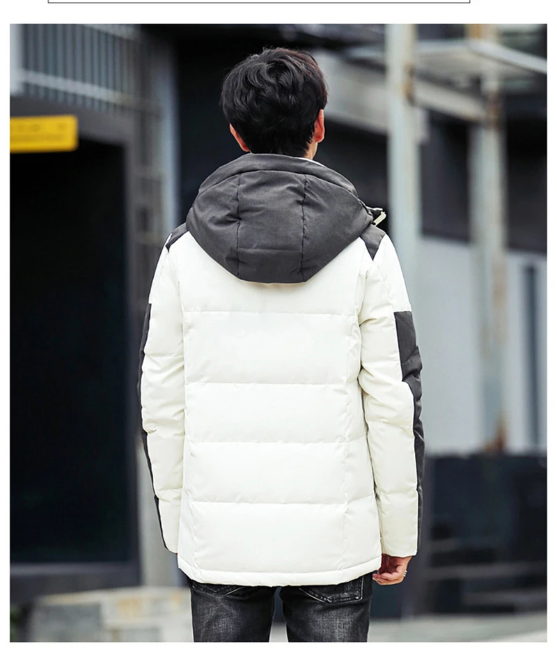 Winterjas Heren базовые куртки зимние пуховики модные однотонные мужские Пальто Harajuku повседневная одежда парка Hombre Roupas Большие размеры