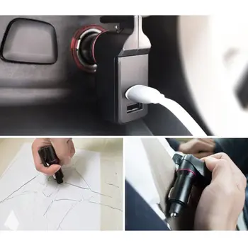 

3 In 1 Car USB Emergency Tool Window Braker Seat Belt Cutter USB Chager Device T8WF