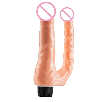 Vibrating Double Dildos Realistic Classic Vibration Penis Dick Dildo For Women Double Penetration Anus18 Masturbator 3