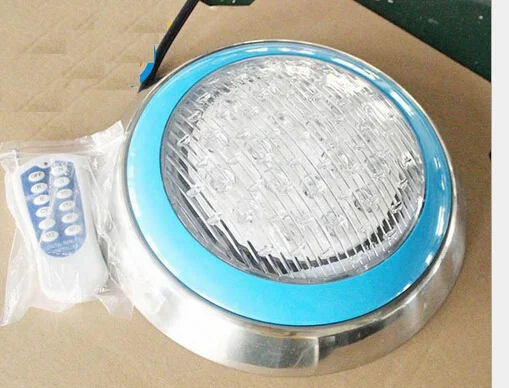

LED RGB Underwater Swimming Pool Light Stainless Steel/Wall Surface Mount,AC12V Waterproof IP68, Wireless RF IR Remote Control