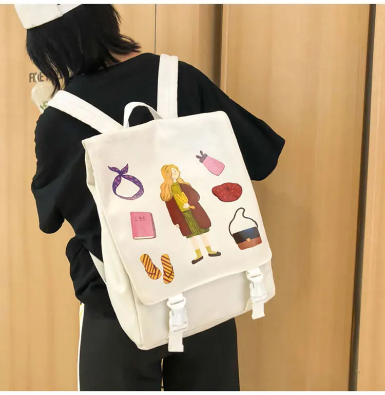 新款双肩包_秋季新款双肩包女学院风卡通休闲韩版可爱学生大容量定制---阿里巴巴_26