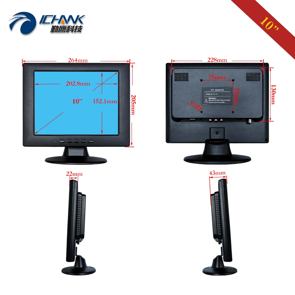 LCD ũ  ZB100JC-59L, , , ,  OS, ׼ ġ, HDMI Է VGA, USB , 10 ġ ÷, 800x600