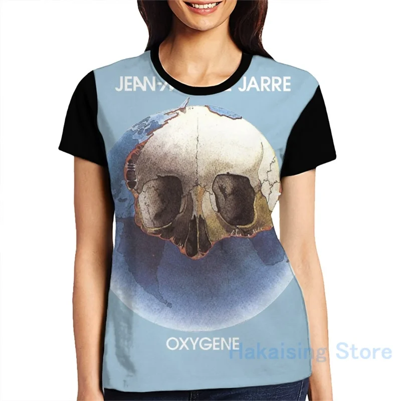 T-shirt manches courtes homme et femme, avec imprimé de Jean Michel Jarre- Oxygene, à la mode, pour fille et garçon - AliExpress