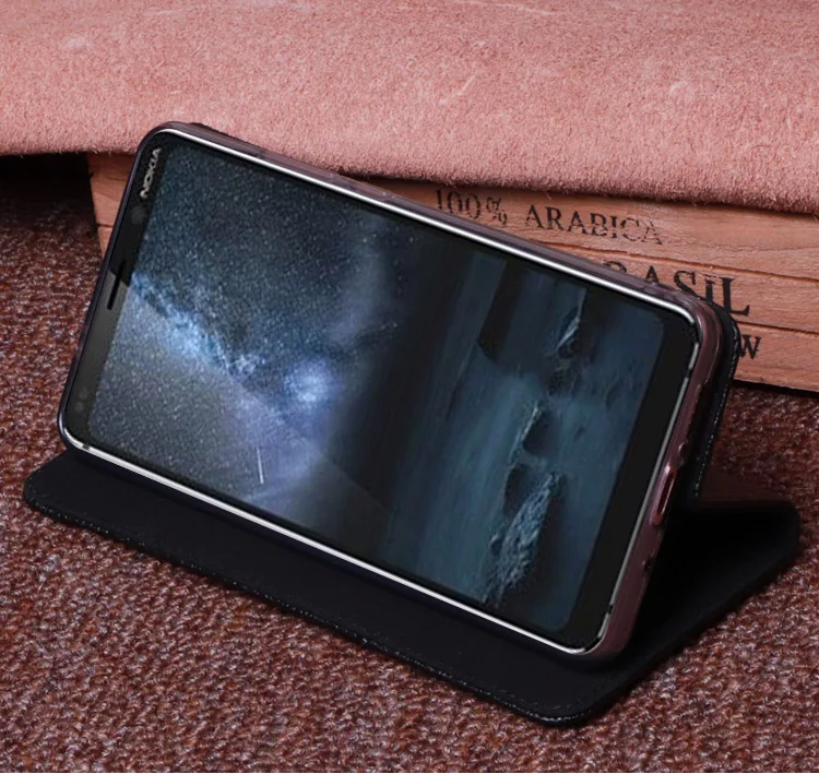 Чехол-книжка из натуральной кожи для Nokia 9 PureView, магнитный чехол s, кожаный чехол для телефона, чехол s Fundas