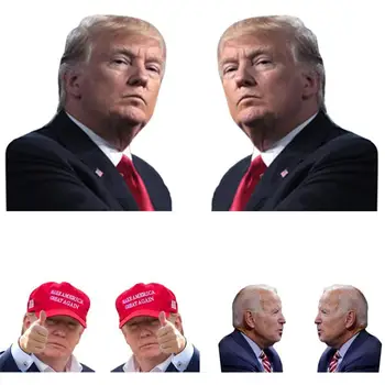 

2020 U.S. Presidential Election Stickers Waterproof Left And Right Model Car Window Sticker Trump Biden Car Sticker