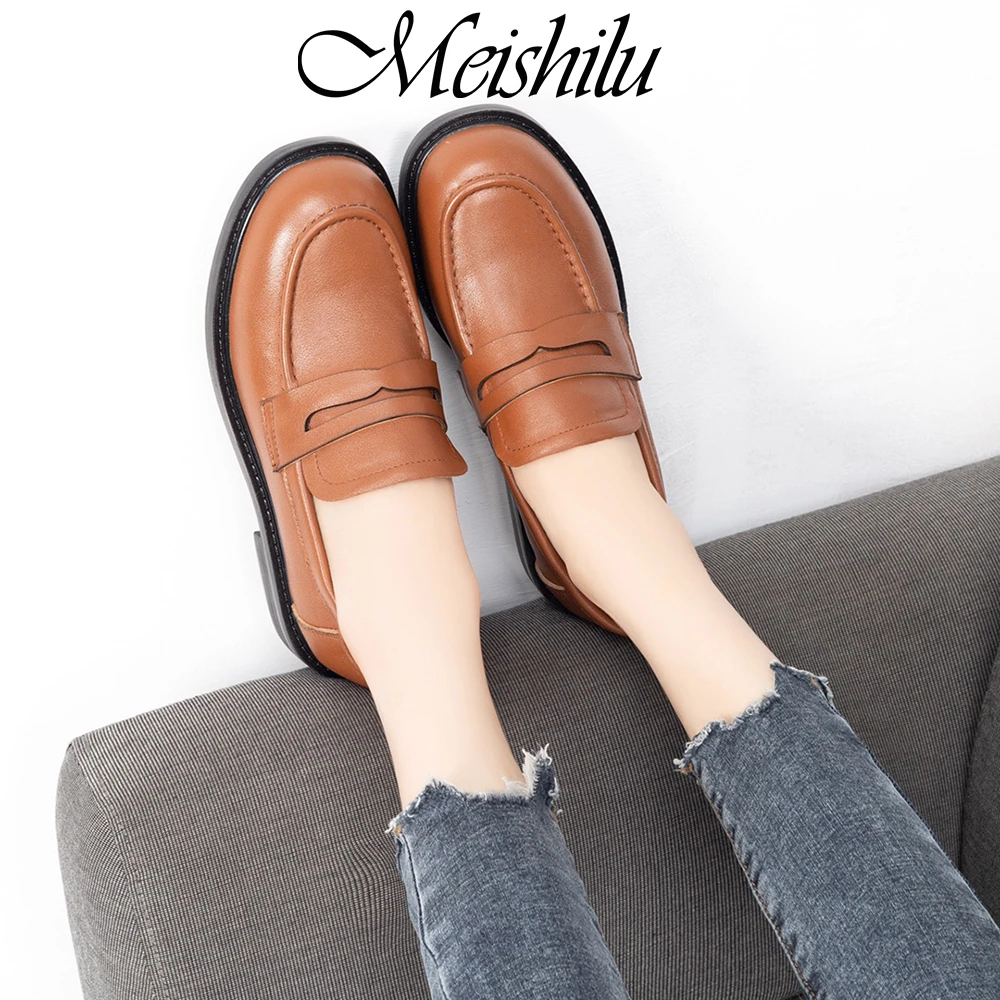 mocasines clásicos de piel auténtica para mujer, zapatos planos con puntiaguda, hechos a mano, 100%|Zapatos planos de - AliExpress