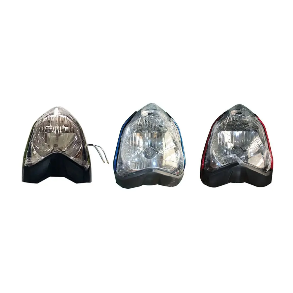 Durable Use Motorcycle Off-Road Motocross Refit Headlight Lampshade Vintage Shroud Grimace Headlight Headlamp Cover