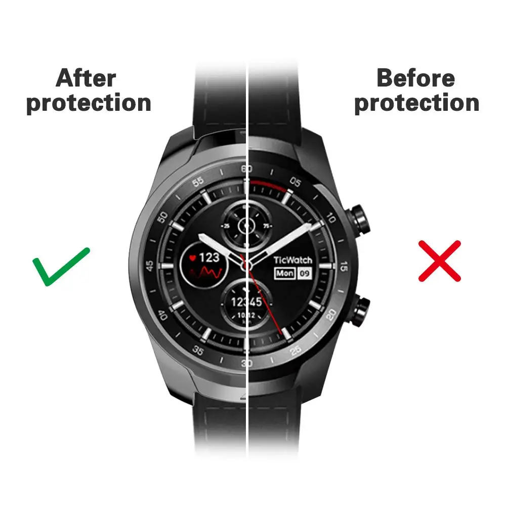 Мягкие ТПУ часы полный экран защитный чехол для Ticwatch Pro замена Смарт часы крышка кожи бампер оболочки аксессуары