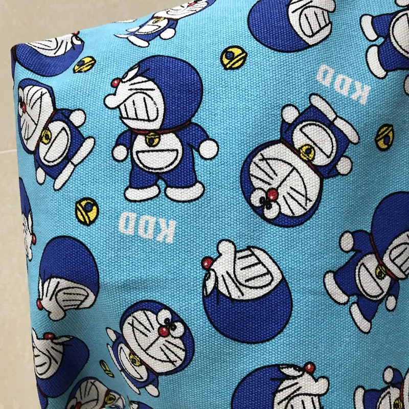 Унисекс 1 шт. синий Doraemon Модные Портативные холщовые сумки для обедов Аниме Сумка для пикника коробка для еды сумка для хранения для женщин девочек дети