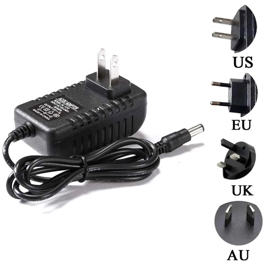 Оптовые поставки 6v 1A 5 5*2 5mm 1mm 100 240V ЕС США AC к DC адаптер питания зарядное устройство