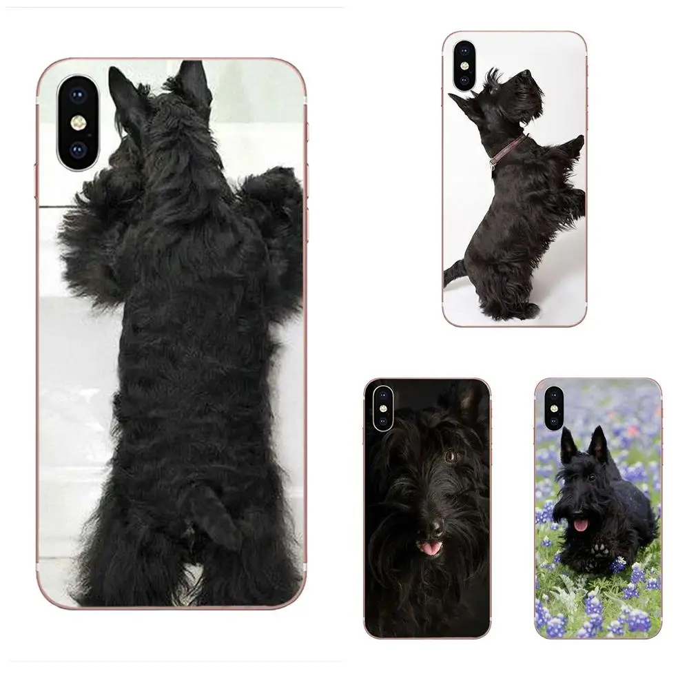 

For Xiaomi Redmi Mi 4 7A 9T K20 CC9 CC9e Note 7 9 Y3 SE Pro Prime Go Play TPU Popular Hot Cute Black Scottish Terrier Dog Puppy