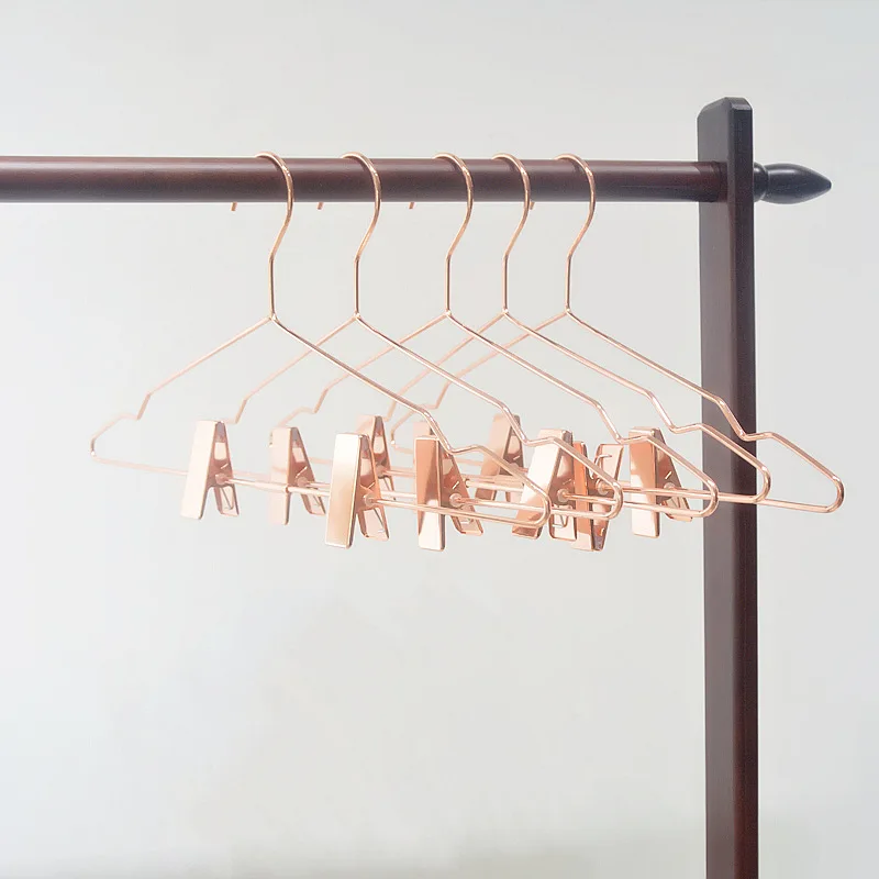 

Closet Pant Trouser Skirt Non-slip Trousers Rack Clip Metal Anti-Slip Clothespin Wardrobe Pants Clamp Clothes Hanger Balcony