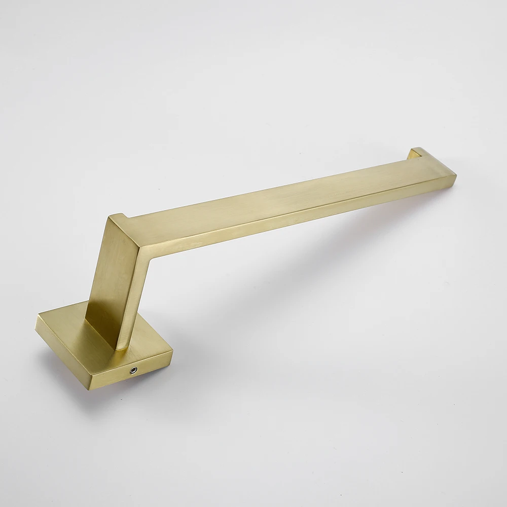 BagnoLux Brushed Gold Stainless Steel Wall Hook Toilet Paper Holder Towel Bar Bathroom Accessories paper towel holder,toilet paper holder,towel hook,bathroom hardware set,bathroom hardware accessories,clothes hook