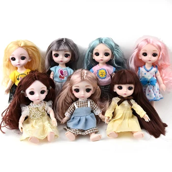 

Royal Sister Style 16 Cm Doll Simulation Princess Dress Up Toy Clothes Doll Fashion Simulation Princess Style Clothes Random