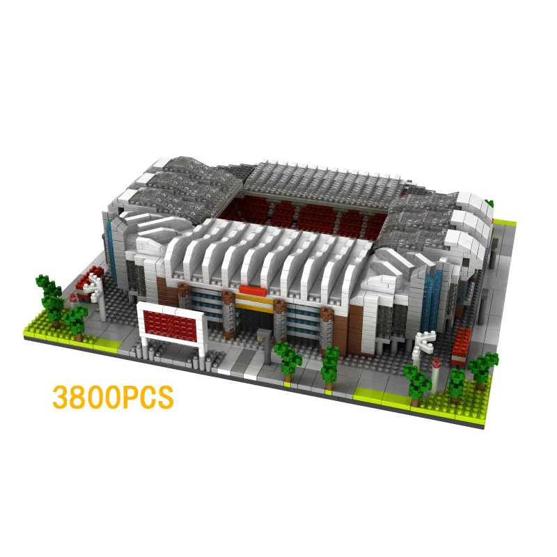 Создатель архитектура nanobrick Англия Манчестера Юнайтед Футбольный клуб стадионы старый Траффорд микро алмаз строительный блок игрушка