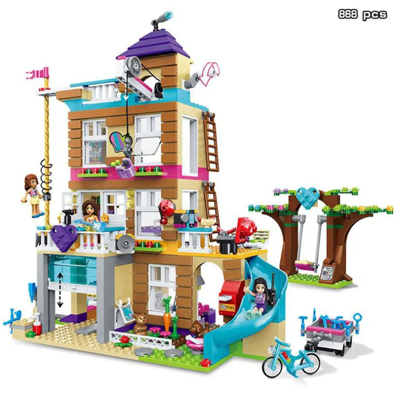Princess Castle Building Blocks Cinderella Mermaids Elsa Anna Figure Girl Bricks Compatible logoes Friends Toy | Игрушки и хобби